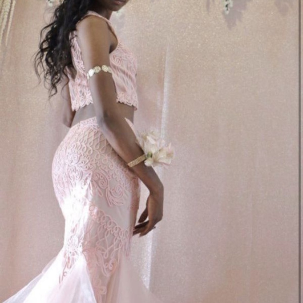 2 piece prom dress